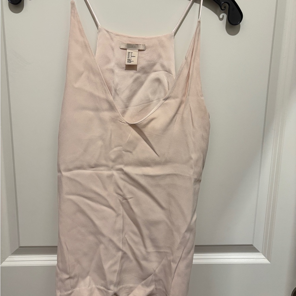 H&M Soft Pink Sleeveless Blouse